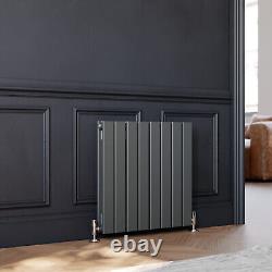 Anthracite Designer Radiator Flat Panel Oval Column Bathroom Central Heating Rad