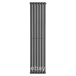 Anthracite Designer Radiator Flat Panel Oval Column Horizontal Vertical Rads