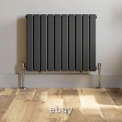 Anthracite Designer Radiator Horizontal Flat Panel Double Panel Rad 600x760mm