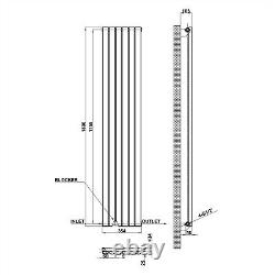 Anthracite Designer Radiator Vertical Horizontal l Oval Column Flat Pane Rads