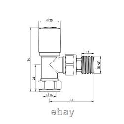 Anthracite Flat Panel Horizontal Vertical Radiator With Free Manual Angled Valve