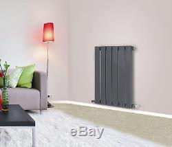 Anthracite Horizontal Designer Column Radiator Modern Bathroom Central Heating