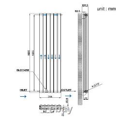 Anthracite Radiator Single Double Horizontal Vertical Oval Column Rads