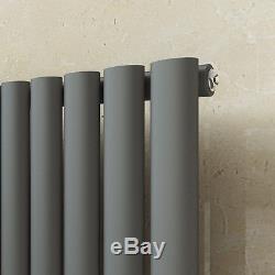 Anthracite Vertical Designer Radiator Oval Column Single&Double Central Heating