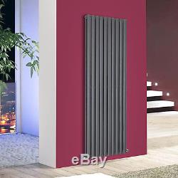 Anthracite Vertical Double Panel Central Heating Designer Radiator 1800 x 590mm