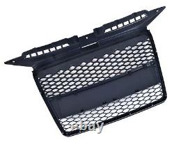 Audi A3 8p 8pa 2005-2008 Rs Style Gloss Black Honeycomb Radiator Bumper Grille