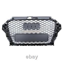 Audi A3 S3 8v 2012-2016 Rs Style Grille Gloss Black Honeycomb Radiator Bumper
