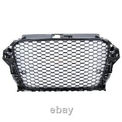 Audi A3 S3 8v 2012-2016 Rs Style Grille Gloss Black Honeycomb Radiator Bumper