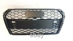 Audi A4 S4 B9 2015-2019 Rs Style Grille Gloss Black Honeycomb Radiator Bumper