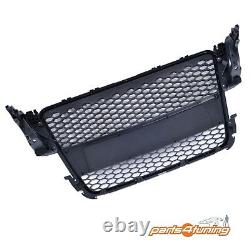 Audi A5 S5 8t 2007-2011 Rs Style Gloss Black Honeycomb Radiator Bumper Grille