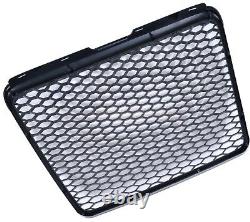 Audi A6 4f 2008-2011 Rs Rs6 Style Gloss Black Honeycomb Radiator Bumper Grille