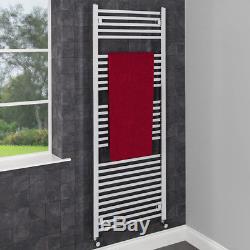 Bathroom 1600mm x 600mm Heated Towel Rail Radiator Central Heating Square Chrome