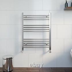 Bathroom Flat Heated Towel Rail Radiator Chrome Black Brass Anthracite White