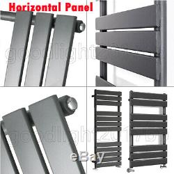 Bathroom Heated Towel Rail Radiator Central Heating Panel Anthracite 600-1200mm