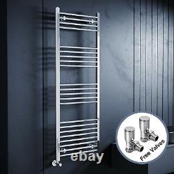 Bathroom Heated Towel Rail Radiator Rads Chrome Straight Curved Ladder Warmer