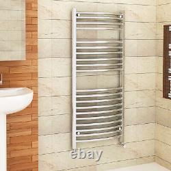 Bathroom Heated Towel Rail Radiator Straight and Curved Chrome Ladder Warmer