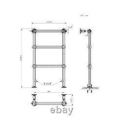 Bathroom Heated Towel Rail Radiator Traditional Victorian 3 Column Warmer Rad