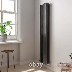 Bathroom Radiator Designer Anthracite Grey 3 Column 1800x380mm Central Heating