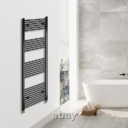 Bathroom Straight Curved Heated Towel Rail Radiator Chrome Black Ladder Warmer