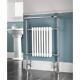 Bathroom Towel Radiator White Chrome Steel 3-Column 8-Section (H)952 x (W)659mm