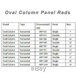 Bedroom / Bathroom Designer Radiator Flat Column Oval Panel Rad Central Heating