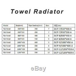 Bedroom / Bathroom Designer Radiator Flat Column Oval Panel Rad Central Heating