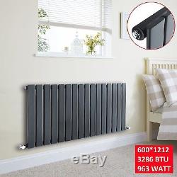 Best Home Radiator Large Anthracite Horizontal Single Flat Panel Central Heating