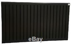 Black Aluminium Designer Radiator Heater Warmer Central Heating Flat Panel
