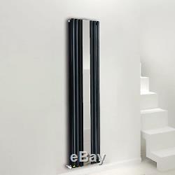 Black Designer Mirror Radiator Vertical Double Column Central Heating 1800499