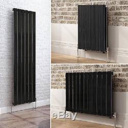 Black Designer Radiator Flat Panel Column Bathroom Heater Central Heating New