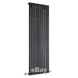 Black Horizontal Designer Radiators Upright Column Modern Central Heating UK