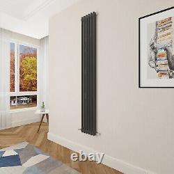 Black Stylish High Output Radiator All Size Traditional Cental Heating UK