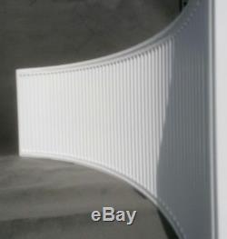 Bowed bay curved domestic central heating radiator
