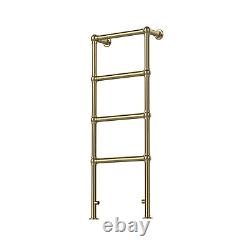 Brass Vertical Traditional Towel Rail Radiator 1200 x 479mm Regent REGBB1200