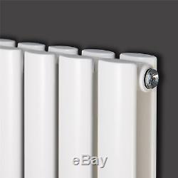 CANDY White 600x1020 Horizontal Double Oval Designer Radiator Central Heating