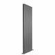 CLEARANCE Milan Double Vertical Radiator 160 x 47 Central Heating Oval Grey