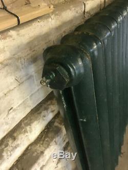 Cast Iron Radiator, Victorian Central Heating, Vintage Vertical Column LARGE