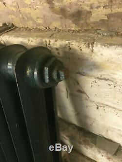 Cast Iron Radiator, Victorian Central Heating, Vintage Vertical Column LARGE