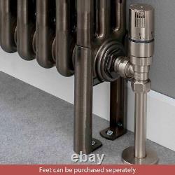 Central Heating 2 Column Radiators KORONA Bare Metal Vertical Designer 21 Sizes