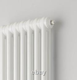 Central Heating 2 Column Radiators KORONA White Vertical Designer (4 Sizes)