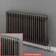 Central Heating 3 Column Radiators KORONA Bare Metal Horizontal Designer 9 Sizes