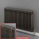 Central Heating 4 Column Radiators KORONA Bare Metal Horizontal Designer 9 Sizes