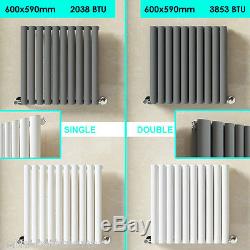 Central Heating Radiator Designer Horizontal Oval Column Panel and Valves