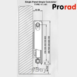 Central Heating Radiator Type 11 21 22 400mm 500mm 600mm 700mm High ProRad