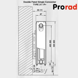 Central Heating Radiator Type 11 21 22 400mm 500mm 600mm 700mm High ProRad