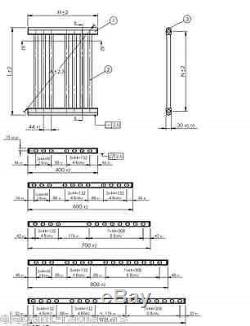 Central Heating Towel Rail Rad Bathroom Radiator Designer 300mm Wide Ladder Rack