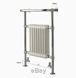 Central Heating Traditional Period Column Radiator with Towel Rail Crown Design