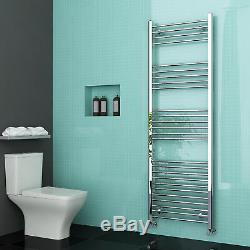Chrome Bathroom Heated Towel Rail Radiator Straight Ladder Warmer All Sizes