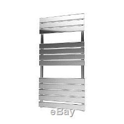 Chrome Heated Towel Rail Rad Radiator Bathroom Ladder Central Heating Flat Panel