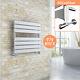 Chrome Heated Towel Rail Radiator Bathroom Central Heating Flat Straight UK